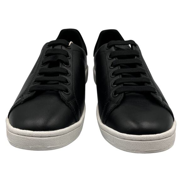 Neil Barrett Leather Low Top Sneakers Black Size EU 38 US 8 - Picture 3 of 15
